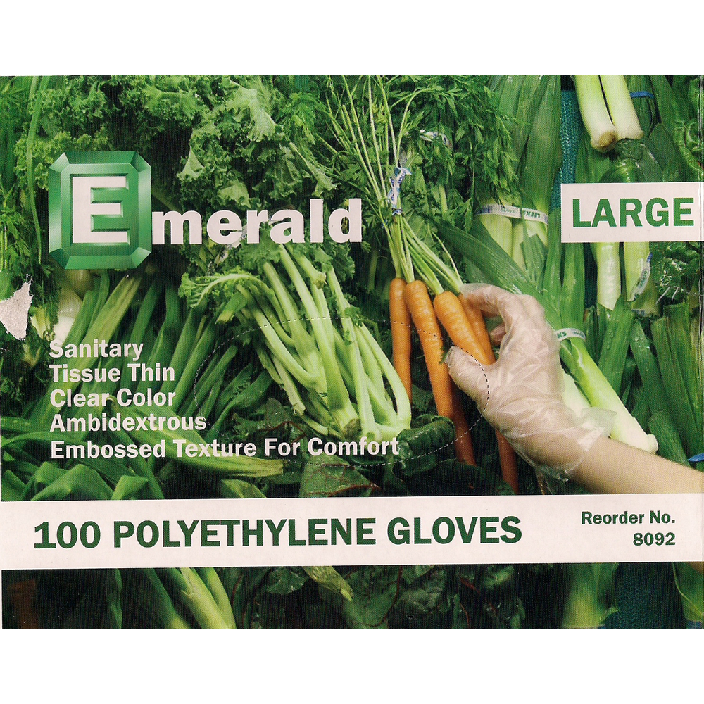 Poly Gloves High Density - Bagged, Small, 100/Pk